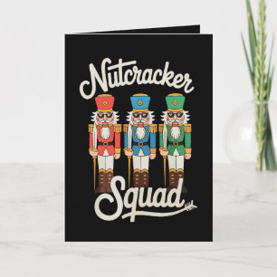 Cartão Óculos de sol Nutcracker Squad Natal Xmas Férias