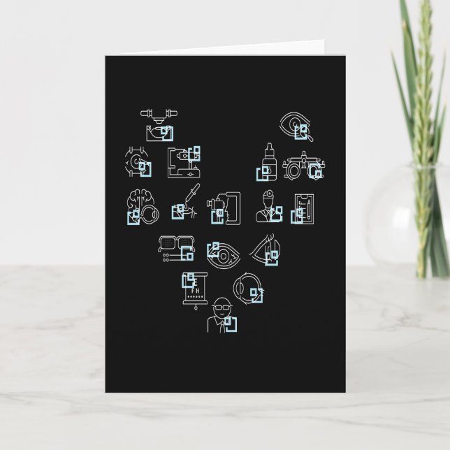 Cartão Óculos Optican do Coração Óptico (Frente)