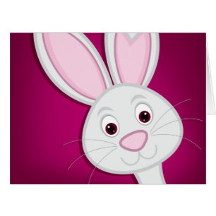Cartão Ocultando Coelhinho da Páscoa