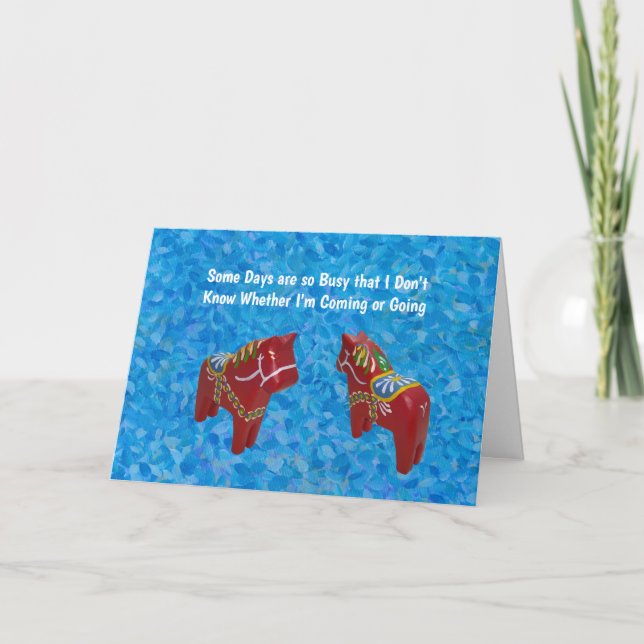 Cartão ocupado, como você esteve? (Frente)