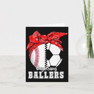 Cartão Ocupado criando craques beisebol futebol bandana