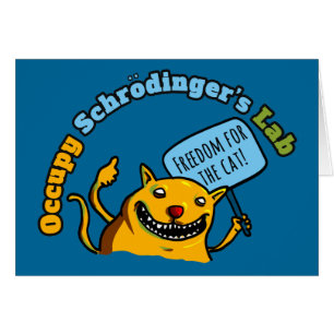 Cartão Ocupe o laboratório de Schrodinger