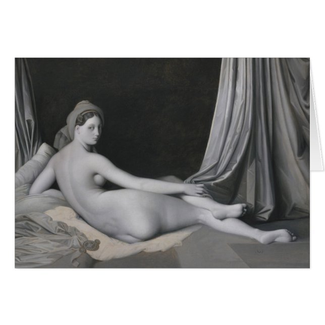 Cartão Odalisque de Jean Auguste Dominique Ingres | em (Frente Horizontal)