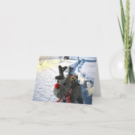 Cartão Odeio a neve.