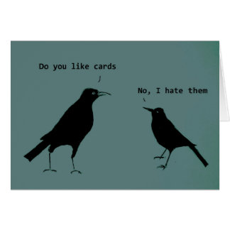 Cartão Odeio cartas