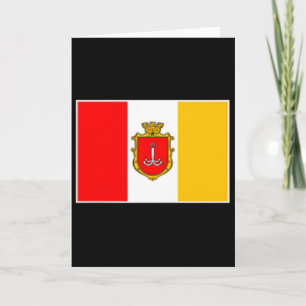 Cartão Odesa Odessa Bandeira da Cidade Ucrânia Mar Negro