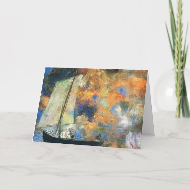 Cartão Odilon Redon- Flower Clouds (Frente)