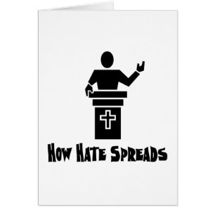 Cartão Ódio do púlpito