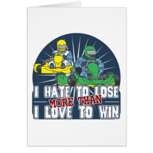 Cartão Ódio para perder Kart