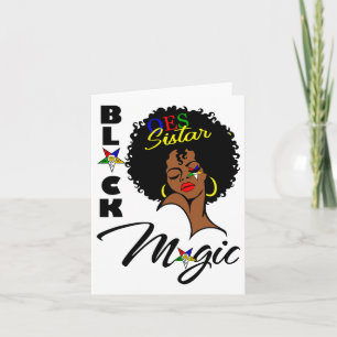 Cartão Oes Black Sistar Magic Ordena A Matriz Estrela Ori