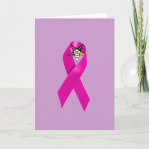 Cartão OES Breast Cancer Ribbon