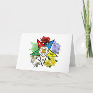 Cartão OES Floral Emblem Card