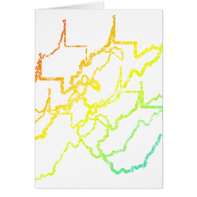 Cartão oeste de virginia chill blur (Frente)