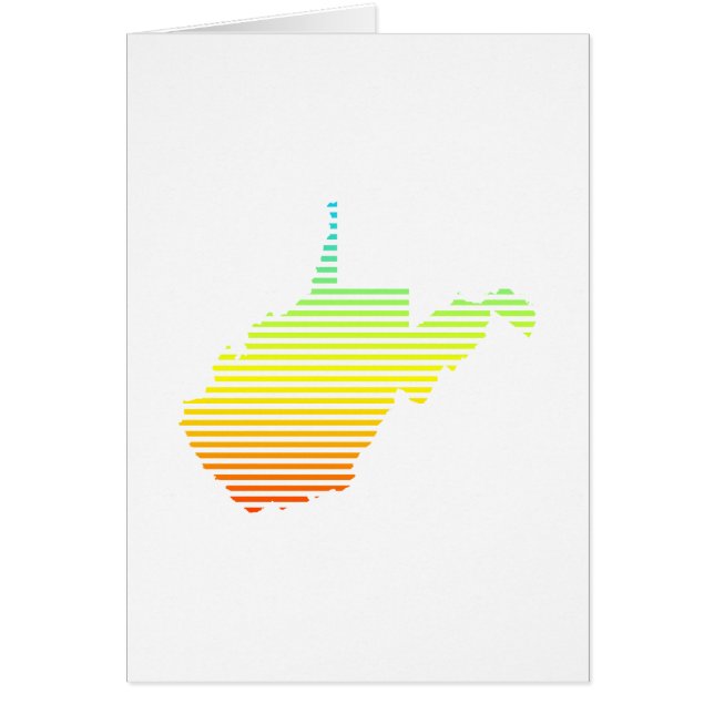 Cartão oeste de virginia chill fade (Frente)