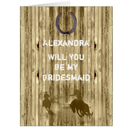 Cartão Oeste selvagem Russo será minha dama de honra
