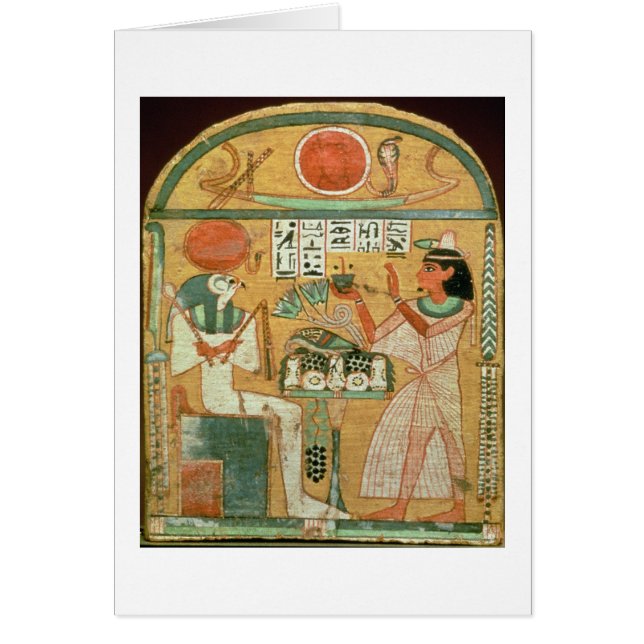 Cartão Ofenmut que oferece a Osiris, Stele de Ofenmut de (Frente)