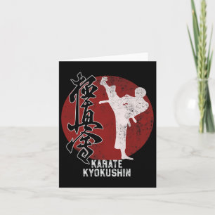 Cartão Oferta de Arte Marcial de Kyokushin Karate