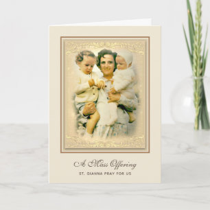 Cartão Oferta de Missa Católica de Sta. Gianna Beretta Mo