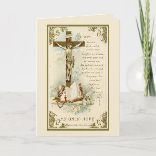 Cartão Oferta de Missa de Simpatia Católica Tradicional C