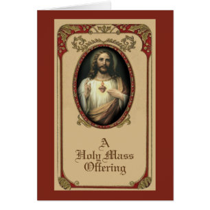 Cartão Oferta Tradicional da Missa de Sufragio a Jesus Ca