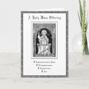 Cartão Oferta Tradicional de Missa de Simpatia Católica J