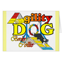 Cartão Ofertas de Agilidade de Collie de Borda