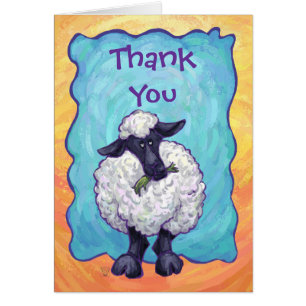 Cartão Ofertas e acessórios para ovelhas