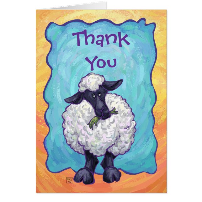 Cartão Ofertas e acessórios para ovelhas (Frente)