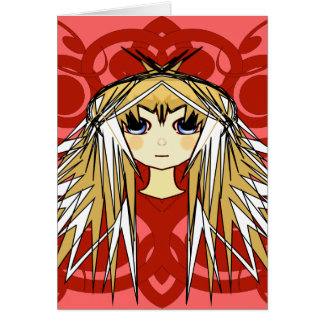 Cartão Ofertas para Meninas de Animação