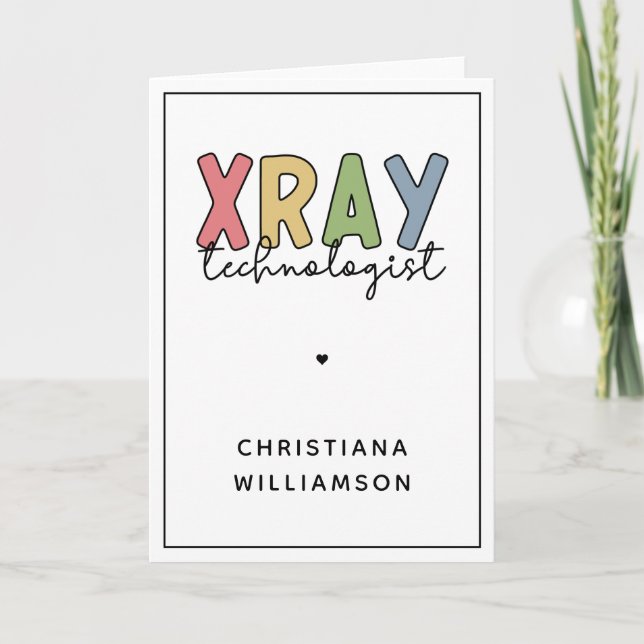 Cartão Ofertas técnicas de raios-X personalizadas do Xray (Frente)