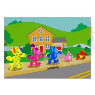 Cartão Off to Adventure Vazio Greeting Card