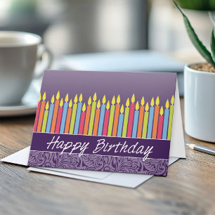 Cartão Office Birthday Card with Candles