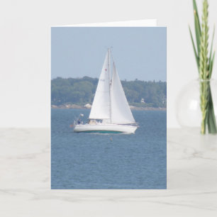 Cartão Offshore Cruise Sailing Greeting Card