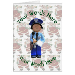 Cartão Oficial de Polícia de Branca de Brinquedos - Natal