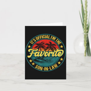 Cartão Oficial O Genro Favorito Engraçado Dia dos Pais