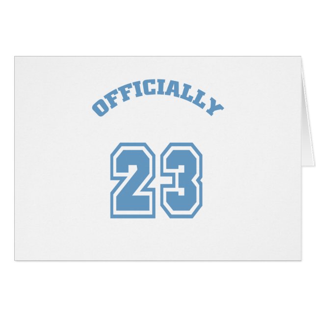 Cartão Oficialmente 23 (Frente Horizontal)