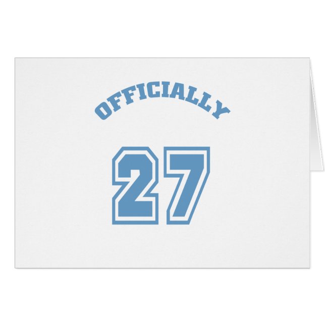 Cartão Oficialmente 27 (Frente Horizontal)