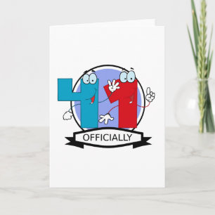 Cartão Oficialmente 41 Banner de Aniversário