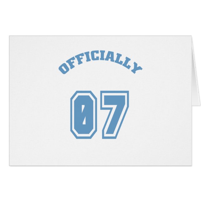 Cartão Oficialmente 7 (Frente Horizontal)