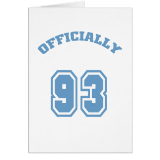 Cartão Oficialmente 93
