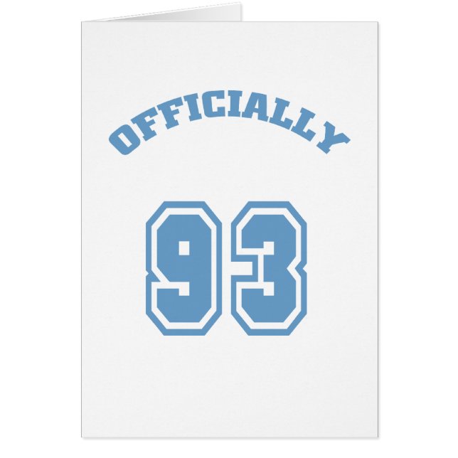 Cartão Oficialmente 93 (Frente)