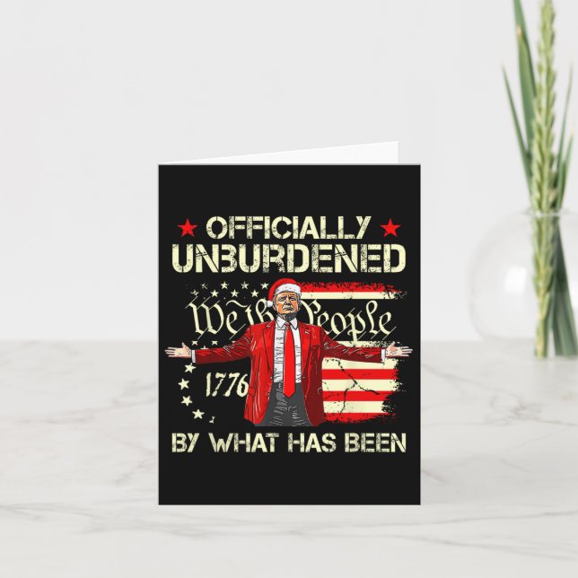 Cartão Oficialmente Desencarregado Do Que Foi Trump Victo (Frente)