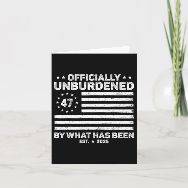 Cartão Oficialmente Desencarregado do Que Foi Trump Vitór (Frente)