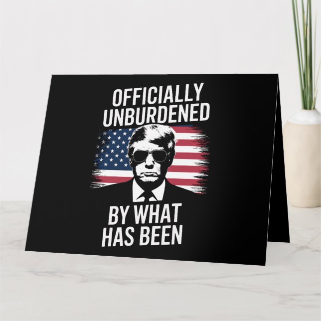 Cartão Oficialmente Dessobrecarregada Pelo Que Foi Trump (Frente)