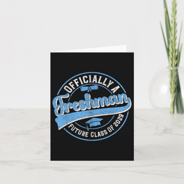 Cartão Oficialmente Um Cl Freshman De 2029 Primeiro Dia D (Frente)