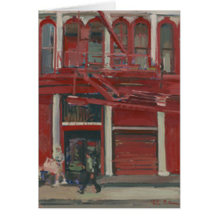 Cartão Oficina de pintura Manhattan da pérola