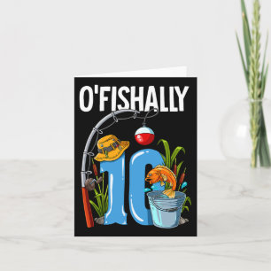Cartão O'fishally 10 anos de idade 10º aniversário da pes