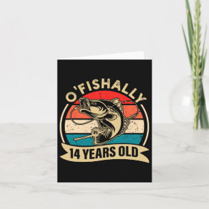 Cartão Ofishally 14 Anos Pescador 14 de Nascimento