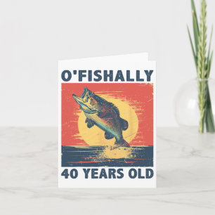 Cartão Ofishally 40 Anos De 1985 Pesca Pescador 40º