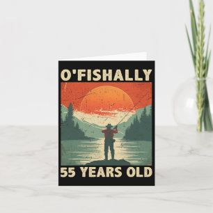 Cartão Ofishally 55 anos 1969 Pesca Pescador 55